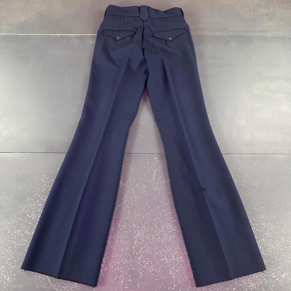 VTG Dickson Jenkins Western Pants Mens 28 Blue Bootcut Flared Bell NWT USA 70's - Picture 8 of 9